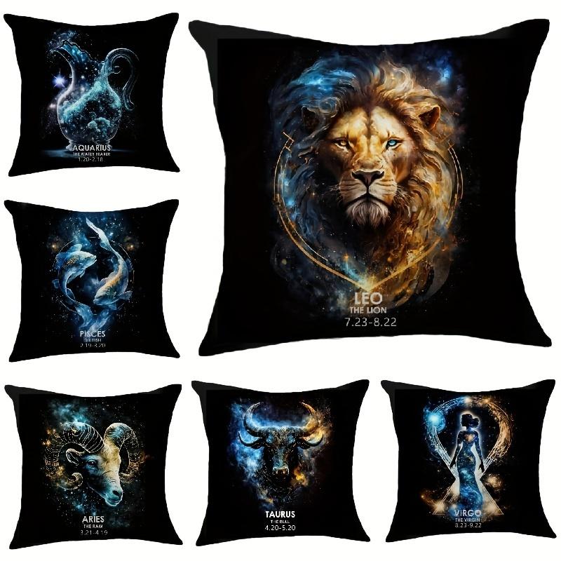 Darkrai Zodiac Cushion Cover Leo Pisces Aquarius Taurus Sagittarius Libra Scorpio Cancer Virgo Capricorn Aries Pillowcase Decor