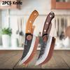 WXCOO Stainless Steel Boning Knife with Cover Butcher Sharp Hand Forged Meat Cleaver Knife for Cooking Kitchen Cutter Tools