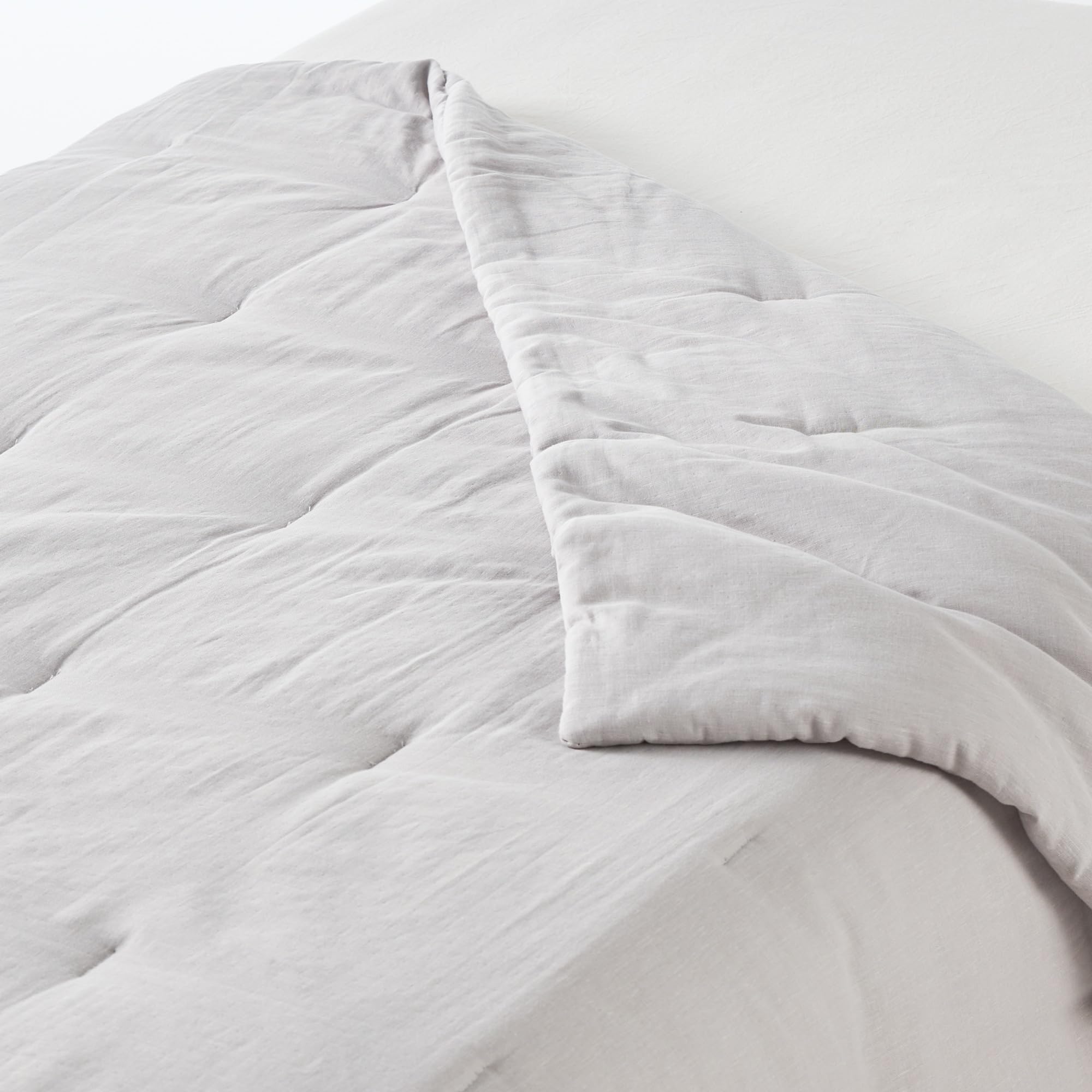 

MUJI Kapok Blend Double Gauze Thin Comforter, Size D, 190 x 210 cm, Gray, 84680038