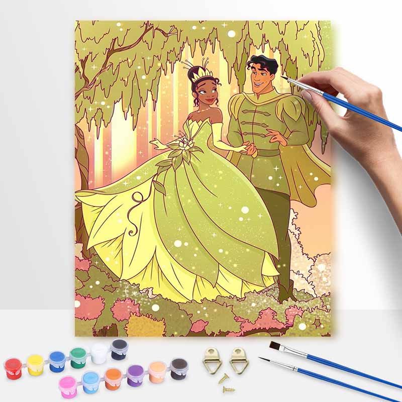 Disney Oil Painting Princess Art Fairy Tale Fairy Tale Gifts Home Decoration 20x30cm