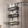 3-Tier Bathroom Shelf No Drill Wall Mount Shower Caddy Over Door Hanging Storage Rack Toilet Kitchen Dorm