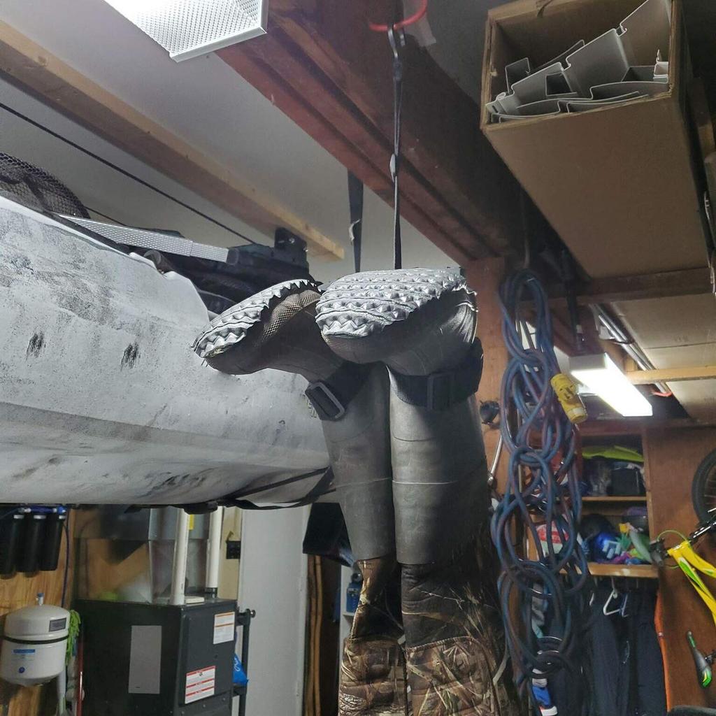 Bassdash Wader Hanger, Boots Hanger, Drying Hanger for Wading Shoes, Boots, and Shoes, with Fin Saver