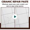 Ceramic Tile Repair Paste Fixing Cracks Scratches and Holes in Bathroom Floor Bathtub Toilet Sink Restoration DIY Home