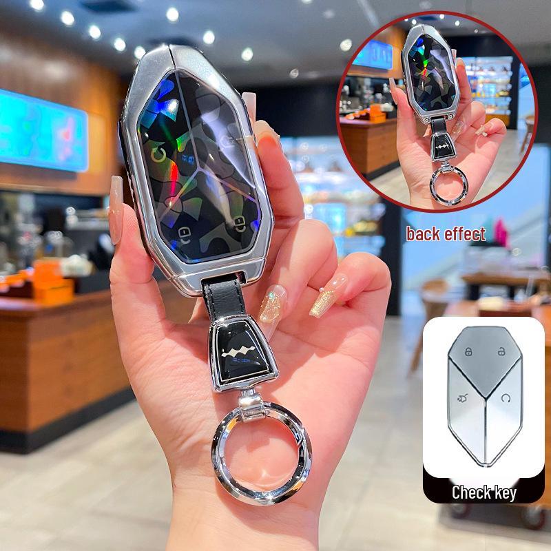 Key Cover & Metal Key Ring for BYD Formula Leopard 3, 5, & 8