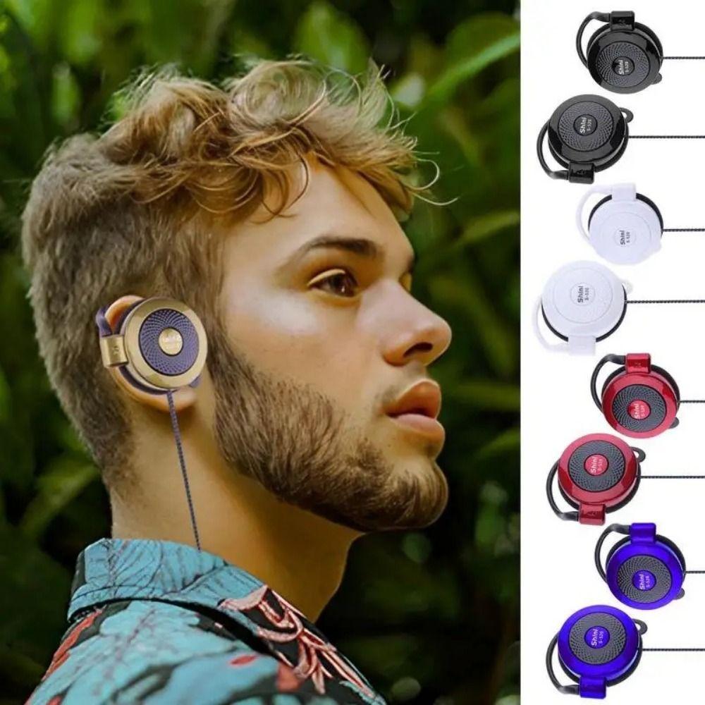 Stereo Ear Hanging Wired Headphones Ear Hanging 3.5mm Stereo Ear Hook  MP4