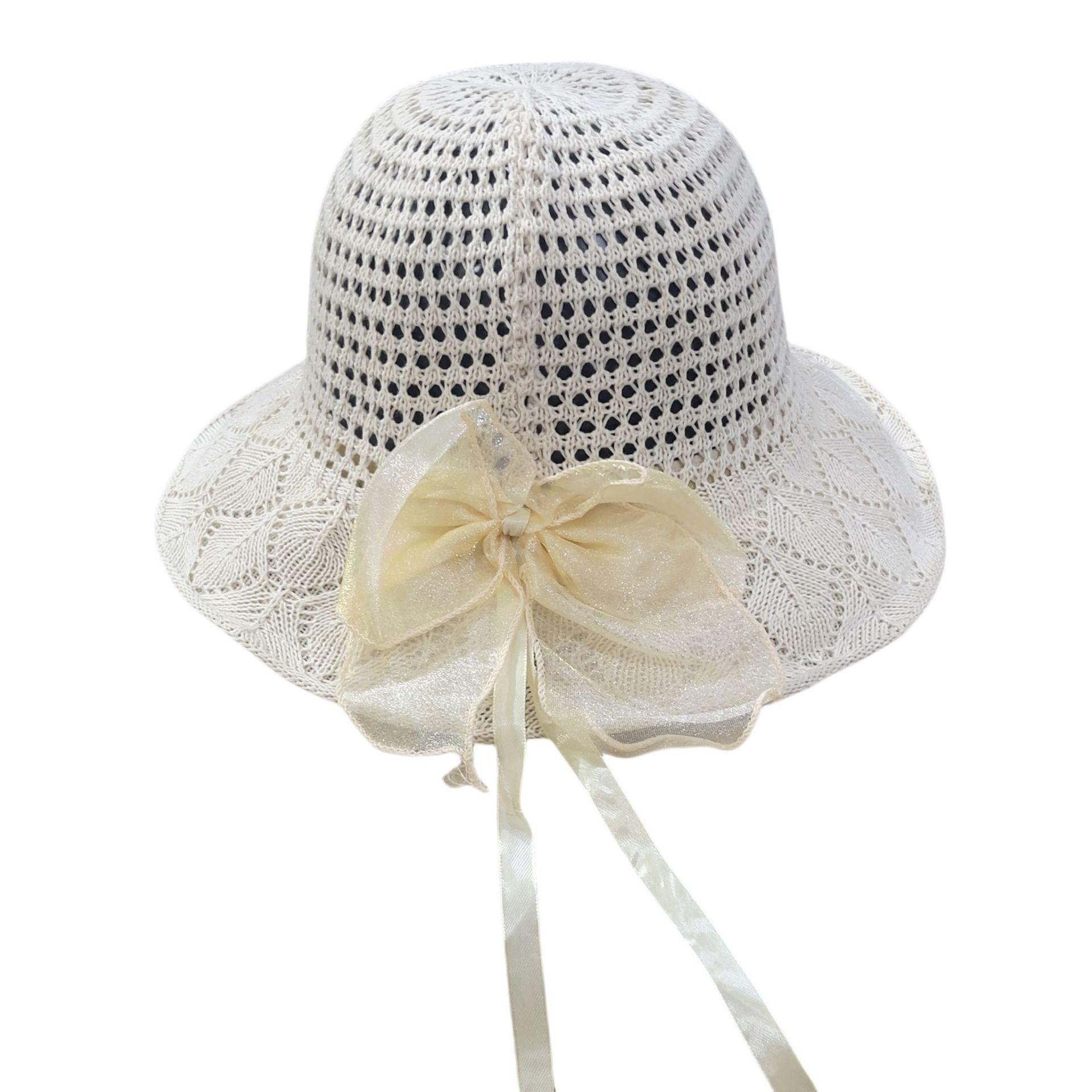 

Женская шляпа от солнца с длинным хвостом в стиле банта, шляпа рыбака, женская летняя защита от солнца, шляпа рыбака с широкими полями one size бежевый