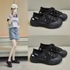 New Style of Perforated Canvas Shoes for Students Flat and Breathable with Half Support