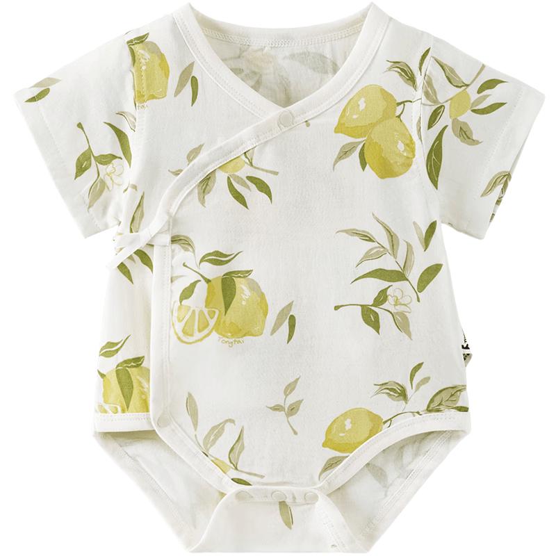 TONGTAI Infant Short Sleeve Bamboo Cotton Gauze Bodysuit 59