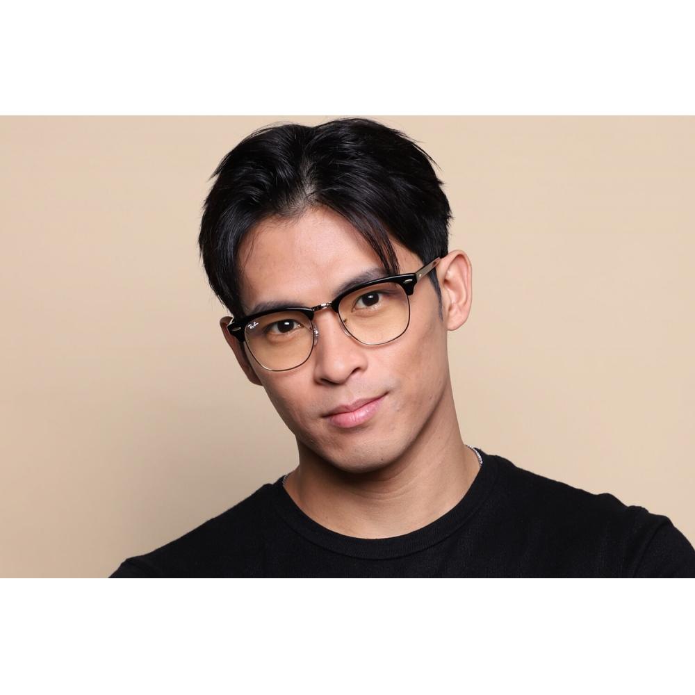 Ray Ban Rb3016 Clubmaster Blue Light Block 901 Bf Unisex Eyeglasses