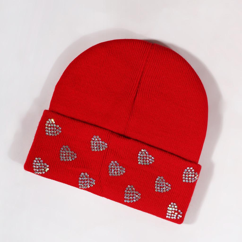 Fashionable Heart Shaped Design Beanie With Insulation For Outdoor Sports