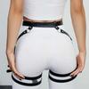 Leather Thigh Garter Belt Leg Harness Sexy Leg Harness Leather Leather Restraints Leather Thigh Garter Belt Leg Harness