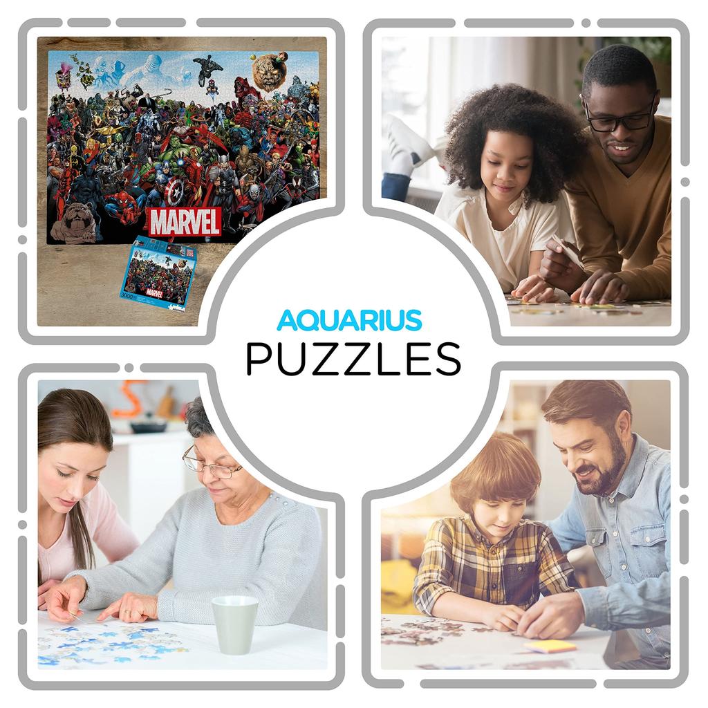 AQUARIUS Puzzle Cast Piece Jigsaw 32 x 45 inches Officially Licensed Marvel Collectible No Reflections Precision Fit No Puzzle Dust (Aquarius)