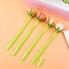 4Pcs Rose Silicone Gel Pen Simulation Flower Valentine's Day Gift Pen School Office Stationary Student Pen Kids School Supplies