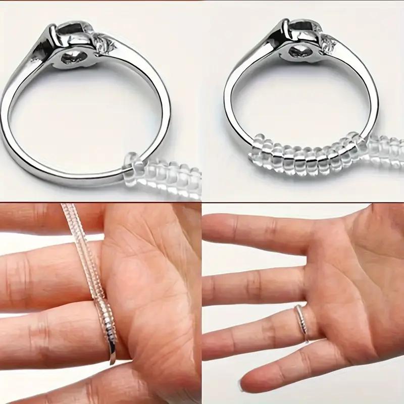 1PCS Invisible Ring Size Adjuster Transparent Spring Phone Ring Universal Men and Women Transparent Winding Coil