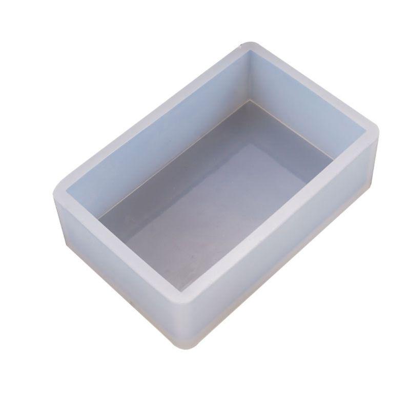 

Cuboid Cube Resin Mold Crystal Epoxy Silicone Mold DIY Jewelry Pendant Storage Tray Mold Square Rectangular Casting Accessories чистий