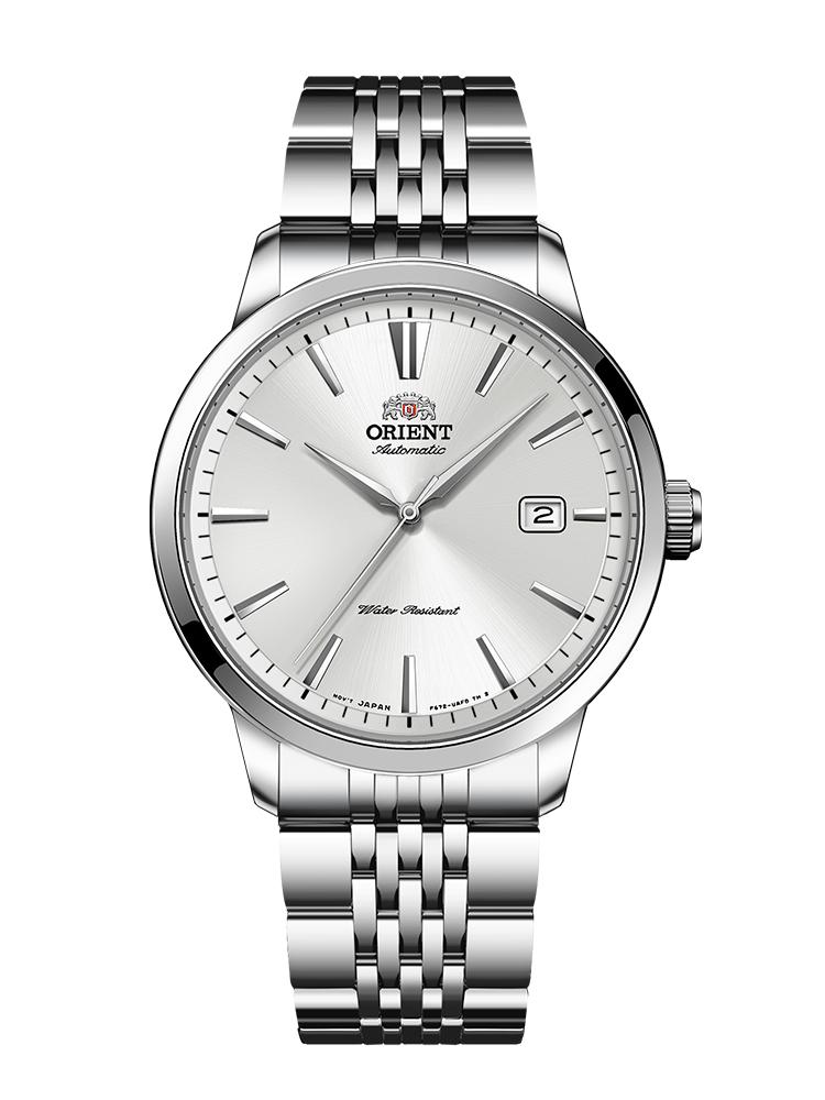 

Механические часы Orient с белым циферблатом и полосатыми дельфинами RA-AC0F07S10B