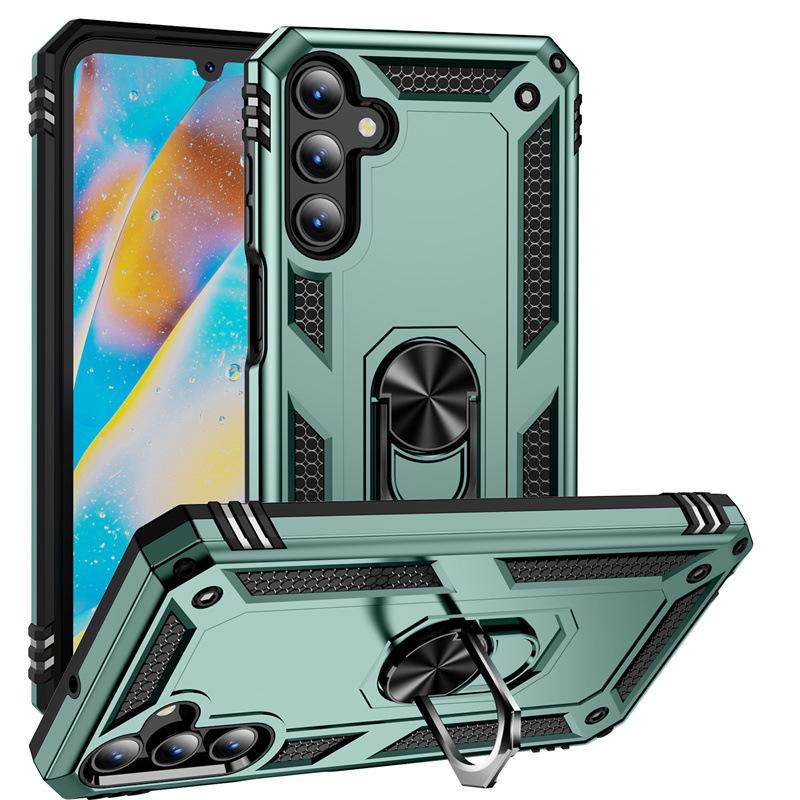 Applicable To Samsung A57 Military Armor Mobile Phone Case A37 All-inclusive A17 Bracket A07/A56 Anti-drop A36 Set A16