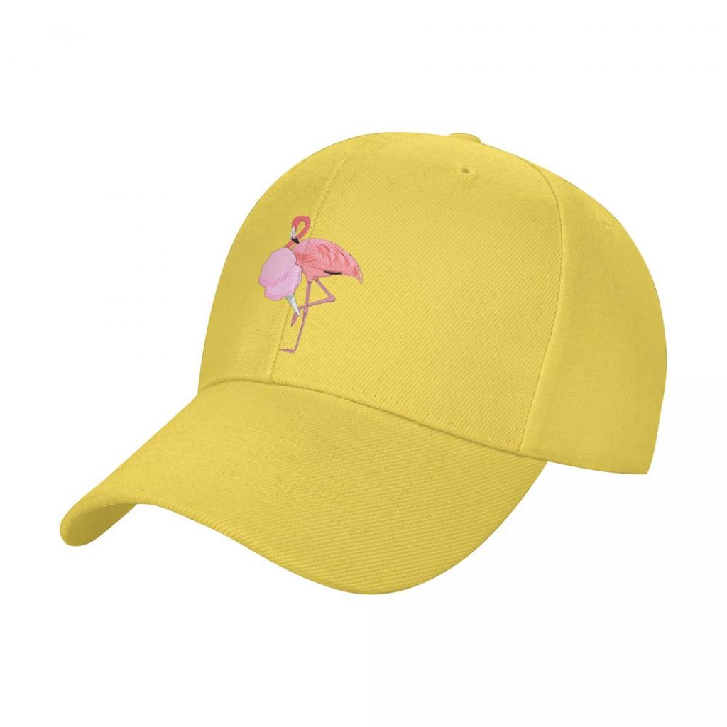 Süße Rosa Flamingo Baumwollzucker essen Baseballkappe benutzerdefinierte Mütze Schutzhelm Herren Tennis Damen