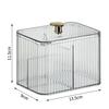Wattestäbchenhalter Wattepadhalter mit 3 Fächern Badezimmer Waschtisch Aufbewahrungsbox Make-up Organizer