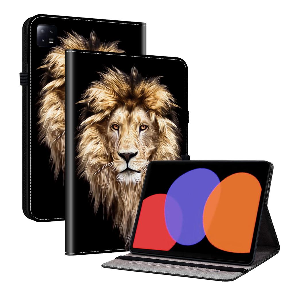 PU Leather Tablet Case for Xiaomi Pad 6 - 11 Styles! Durable, with 2 Stand Slots, Pencil Holder & Card Slots, Flexible TPU Back Cover