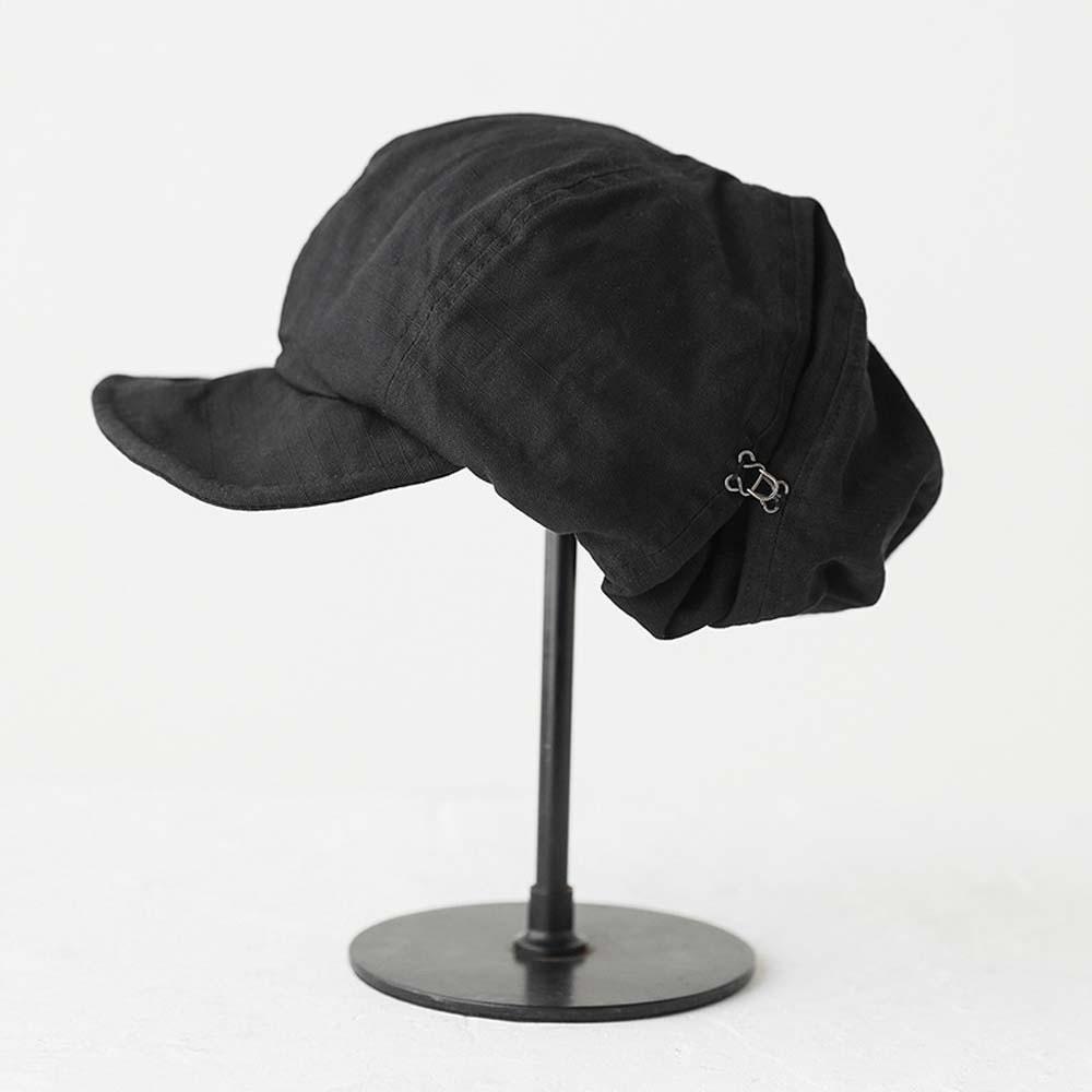 Asymmetric Retro Octagonal Hat Big Head Circumference Women Artist Hat Casual Cloud Beret Cap  Men