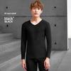 Men's Ultra-Thin Modal V-Neck Slim Fit Autumn Base Layer Set, Warm and Plus Size.