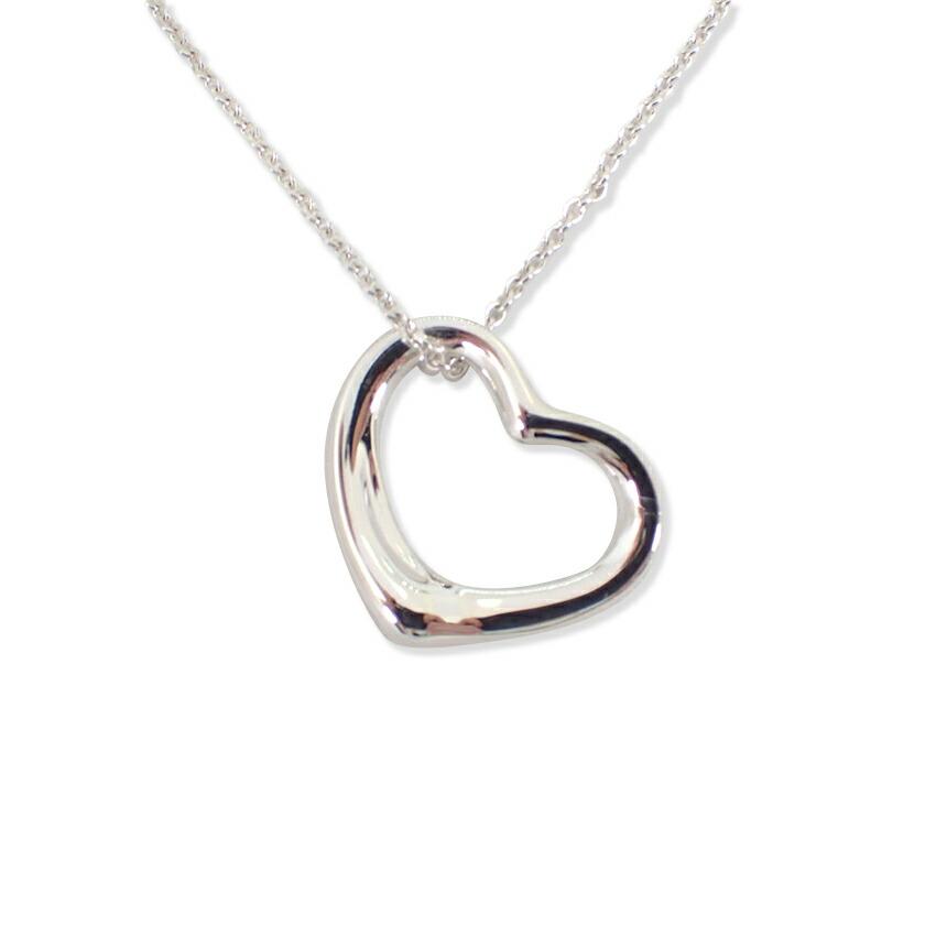

[Used] TIFFANY 925 Open Heart Pendant/Necklace/g507-47