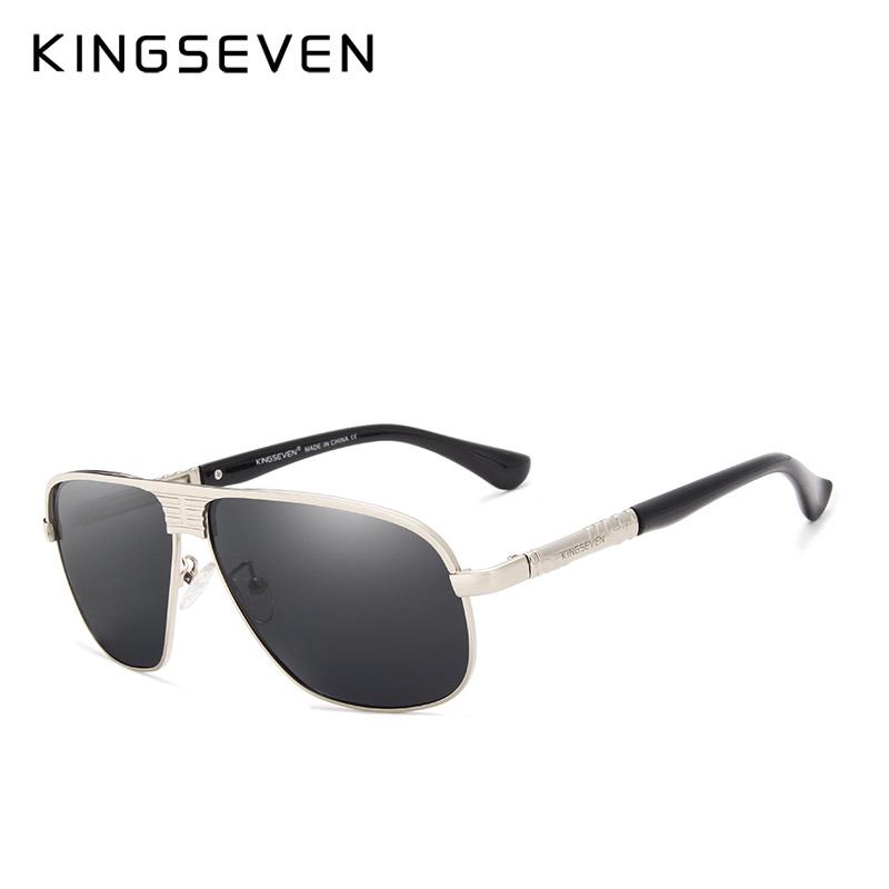 Buy KINGSEVEN Retro Unisex Aluminum Magnesium Mens Sunglasses Polarized