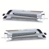 Universal 2Pcs Chrome Car SUV Air Flow Fender Side Vent Decoration Sticker