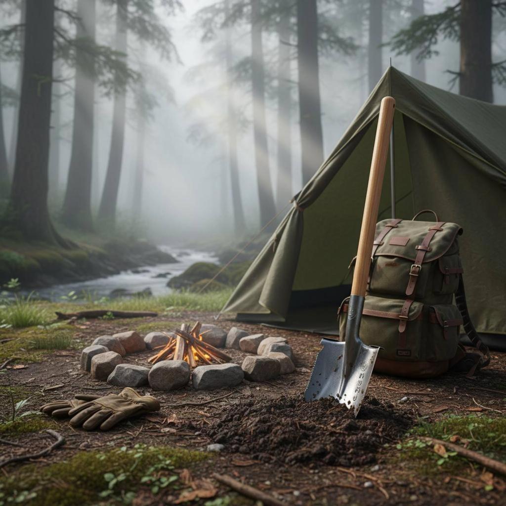 Entrenching Tool Heat-Treated Field Carbon Steel for Camping, Campers