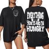 Sei Glücklich Hebe Schwer Lustig Fitnessstudio Gewichtheben Grafik T-Shirts Unisex Damen Freizeit Mode Baumwolle Beliebte T-Shirts Süße Kleidung T-Shirts