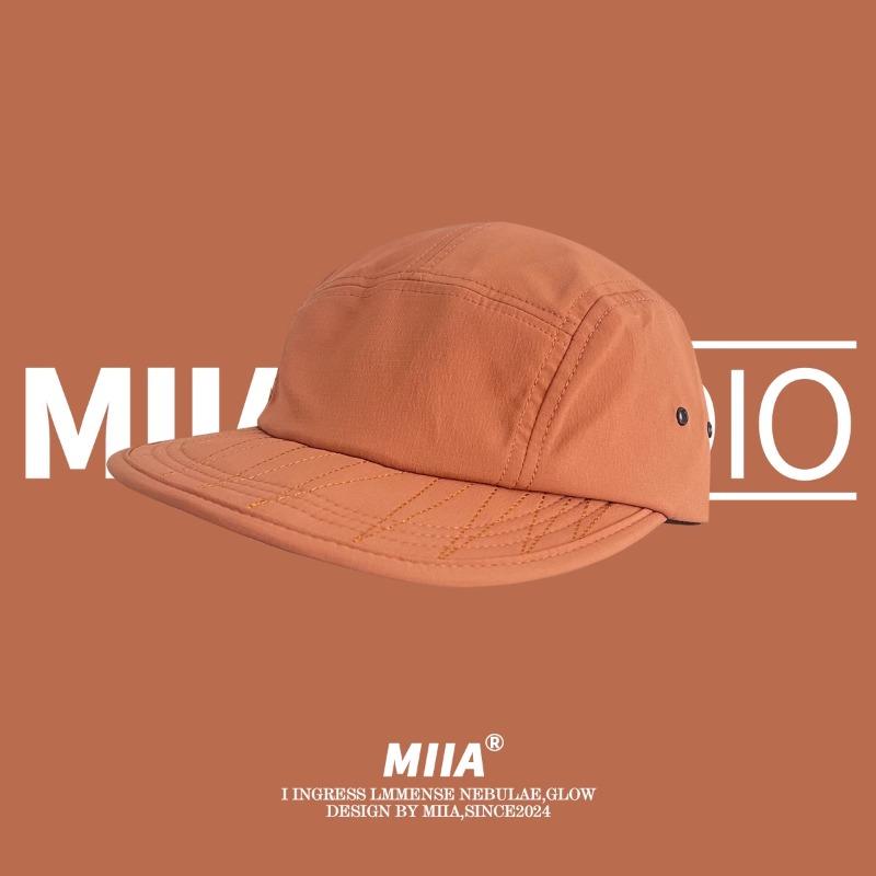 Korean Retro 5-panel Quick-drying Baseball Caps Unisex Summer Light and Breathable Fashion Versatile Flat-brimmed Hip-hop Hat