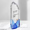 Customized Transparent Crystal Trophy, Excellent Staff Team Souvenir Annual Meeting Enterprise Award, Home Decoration Medal, 1Pc