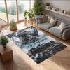 Lewis Hamilton Kristall-Samt-Teppich, Personalisierte rutschfeste Fußmatte mit individuellem Namen für Heimdekoration Geschenk