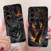 For Itel S26 Ultra Super 26 Ultra Phone Case Cute Cat Dragon Cartoon Design Back Cover Black Soft Silicone Casing  S688LN