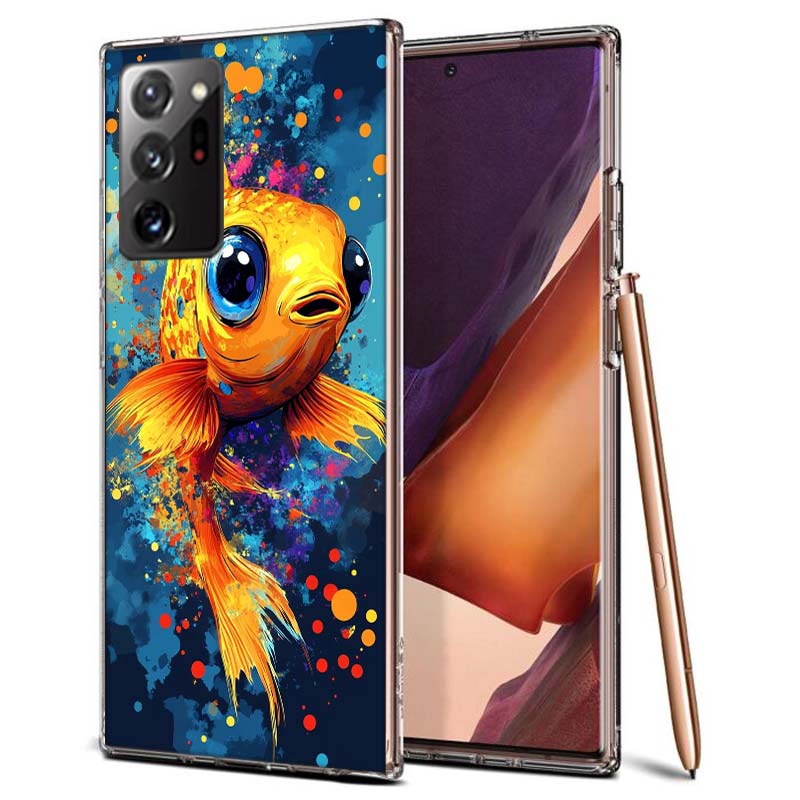 

Pop Art Drawing Ideas Fish Phone Case for Samsung A55 A35 A25 A15 A07 A05S A16 A17 A26 A36 A37 A56 A57 Galaxy Note 20 10 A50S A7 Samsung A31
