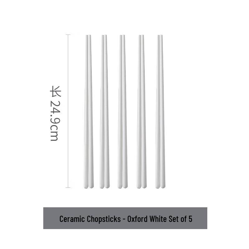 Huazao Baijia WZ French Underglaze Ceramic Chopsticks Set 5 Pairs