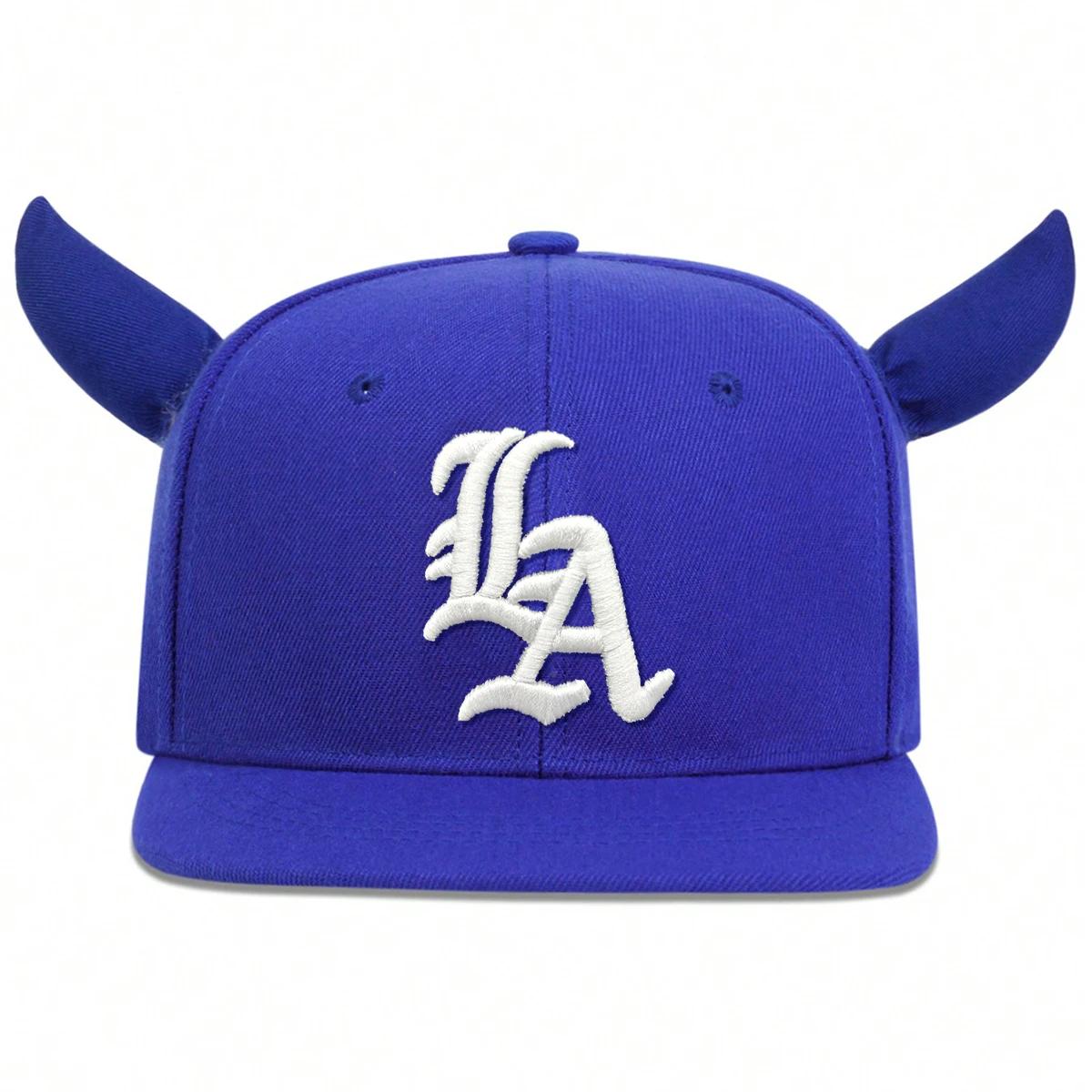 

Унисекс Личность Вышивка Буква Рога Быка Хип-хоп Шляпы Весна Осень Улица Регулируемые Повседневные Бейсболки Солнцезащитная Шляпа синий