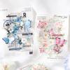 Mr. Paper, 6 Styles, 10pcs/pack, Flower English Element Stickers, Scrapbook Collage, Picture Book Gift Card Decoration Stickers