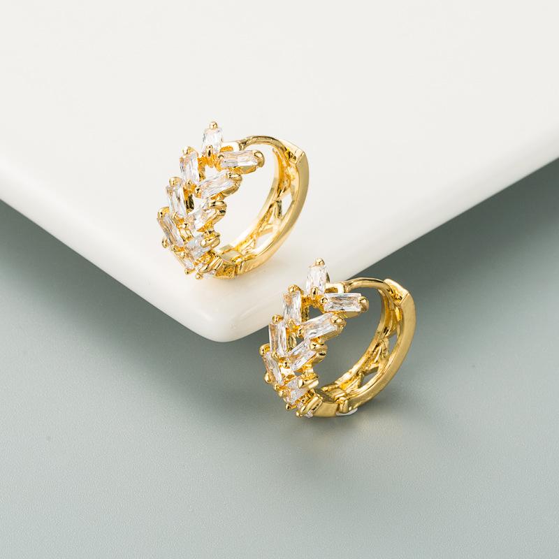 Women's Hoop Earring Bohemian O Shaped Creative Rice Beads Exaggerated Accessories Earrings