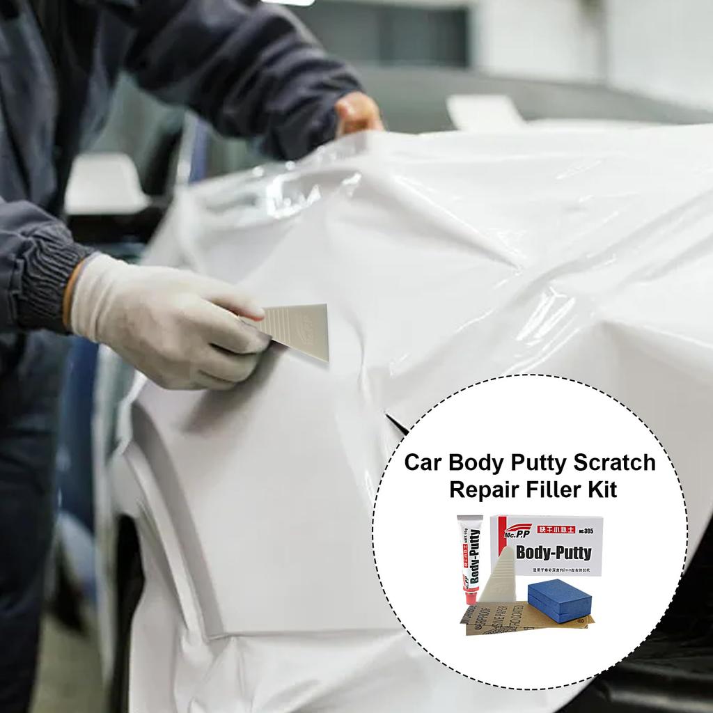 Car Deep Scratch Repair Kit, Body Scraping Putty Repair Fill Kit Car Primer Deep