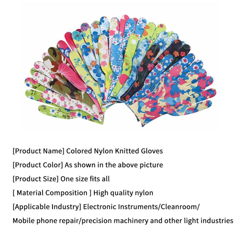 10 Pairs Gardening Labor Gloves for Women Nylon Outdoor Work Gloves Ideal for Planting Tasks