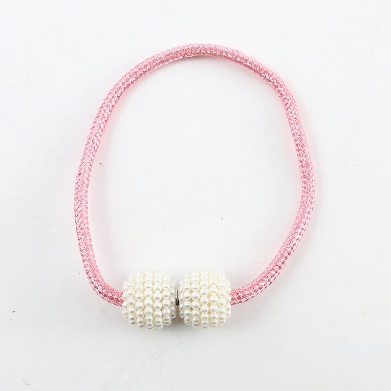 Pearl Magnetic Curtains with Buckles Modern Window Curtains Magnetic Tie Holder Clips Holders Curtain Belt Accessories