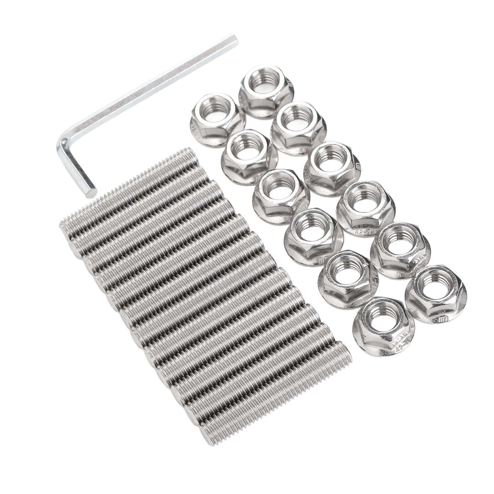 

M8 X 45mm Screw Kit Stainless Steel Polished Finish Hex Socket Cap Screws for GEN III IV LSX V8 Truck Engines