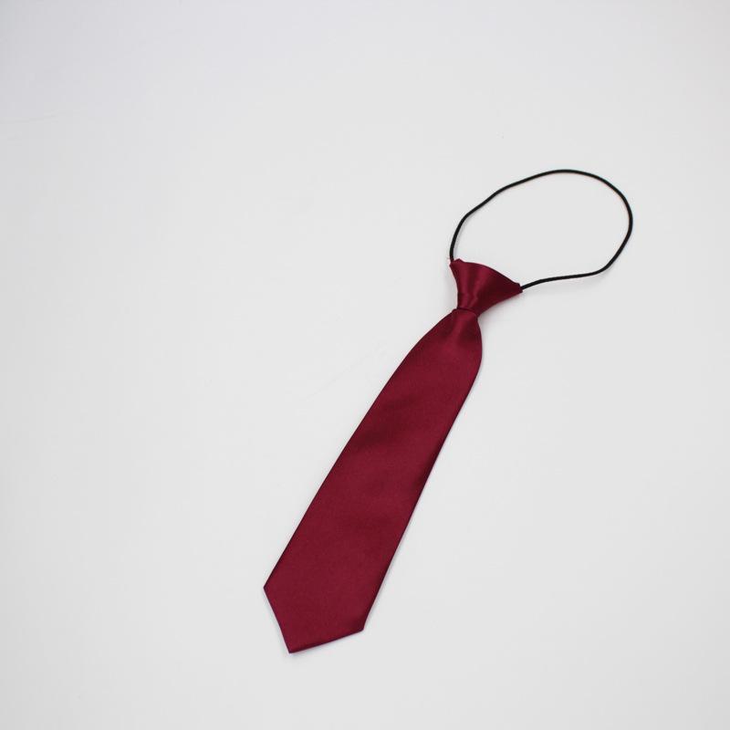 Korean Style Solid Color Elastic Tie for Kids - Trendy, Shiny, and Short