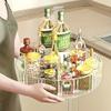 1pc 11inch Rotatable Multifunctional Lazy Susan Spice Rack, Condiment Rack, Rotating Seasoning Rack.