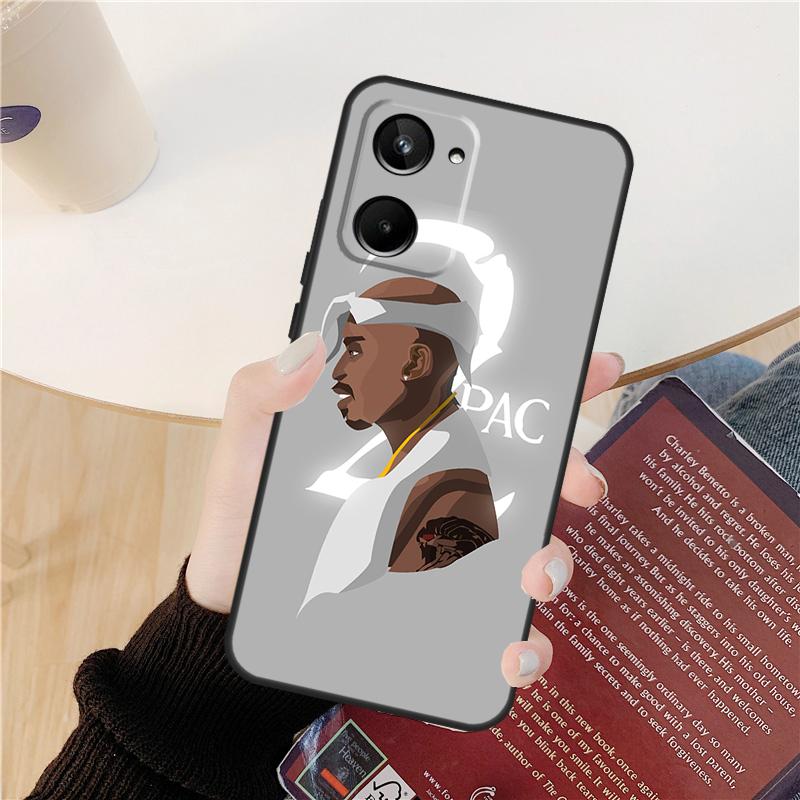Rapper 2pac Singer Tupac Case For Realme GT 7 Pro GT 6T 6 5 C55 C53 C51 C21Y C25S C61 C67 C75 10 11 12 13 14 Pro Plus