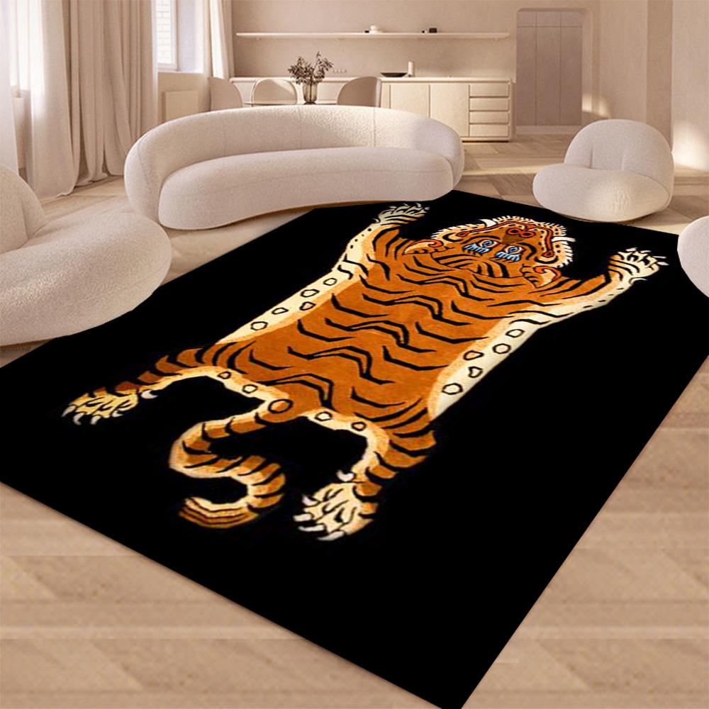  Disney Retro Tiger Carpet Living Room Bedroom Kitchen Sofa Table Balcony Rug Non-slip Washable Home Cartoon Mat Decor