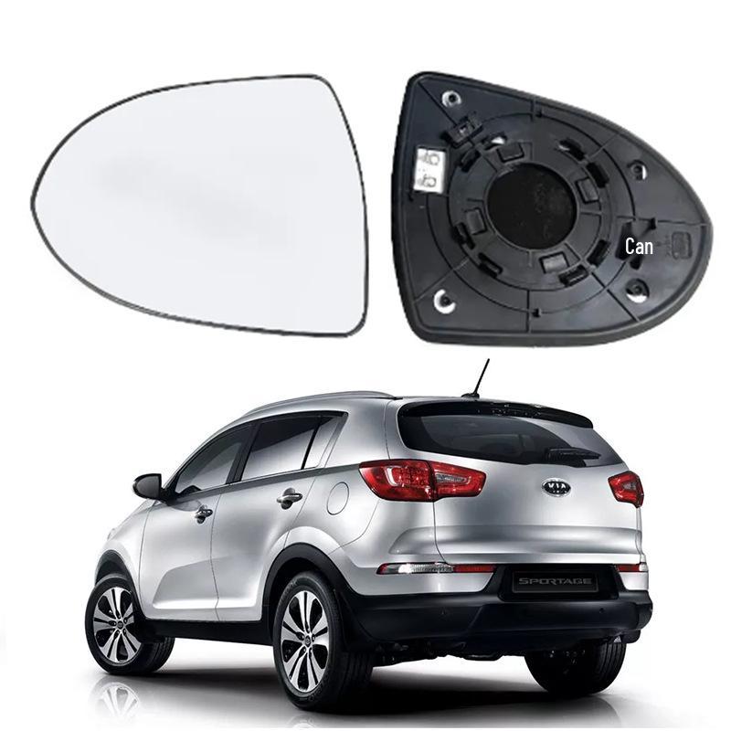Compatible Heated Rearview Mirror Glass for 11-15 Kia Sportage R, Left and Right Lenses