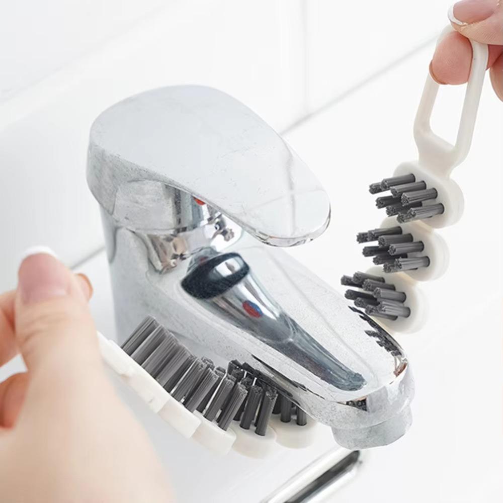 3pcs Multi-functional Crevice Brush Bendable Clean Tool Slot Cleaning Brush  Kitchen Bathroom